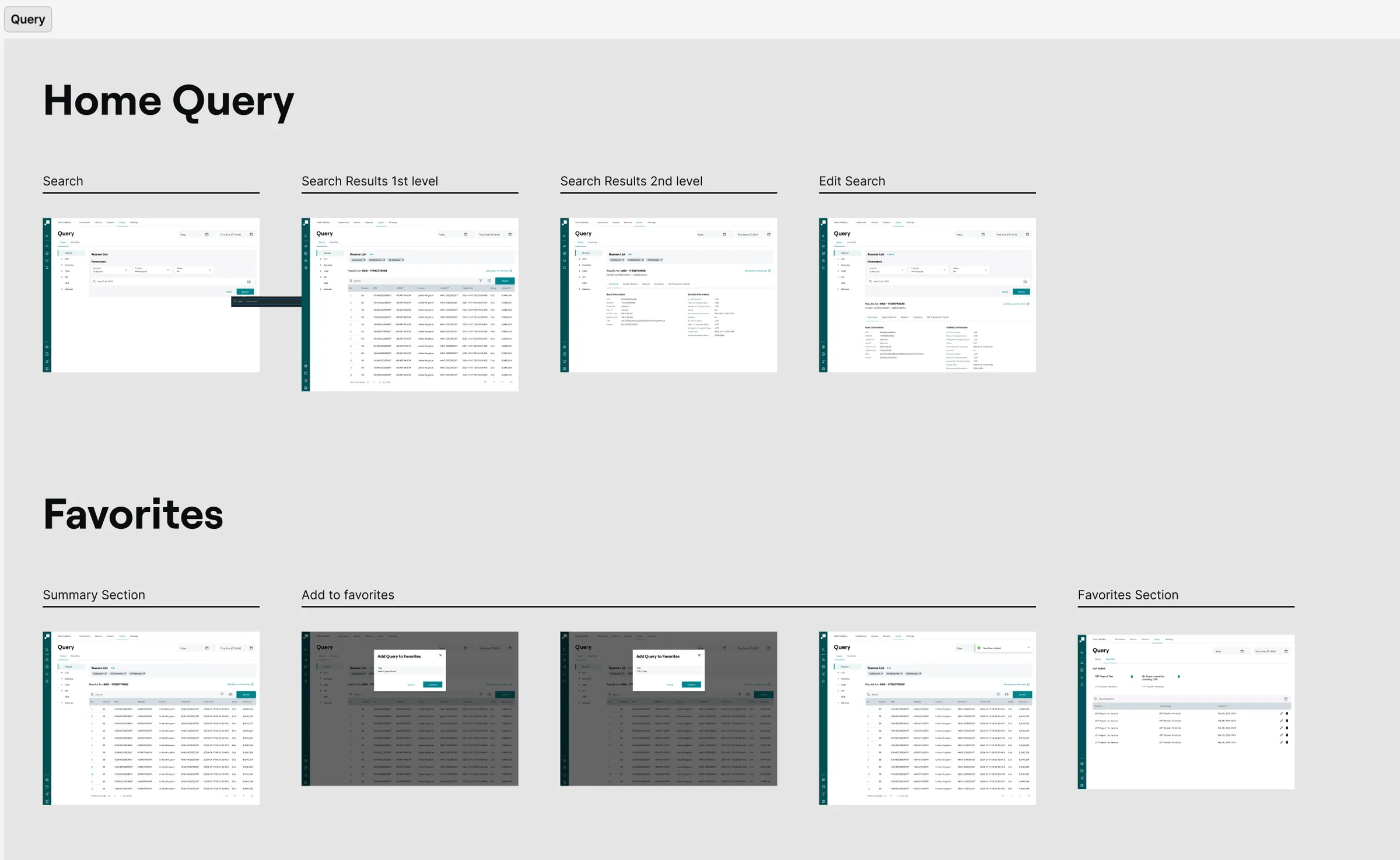 Query flows